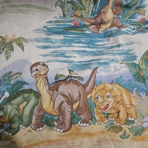 Vintage Rare 1987 Land Before Time Twin Flat Sheet Made In USA